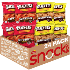 Baken-Ets Pork Rinds Variety Pack with 24 bags for sharing and versatility
