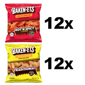 Baken-Ets Traditional pork rinds crisp and classic flavor in a snack bag