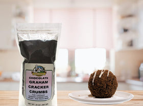 Bakerdale crumbs used to form a cheesecake crust