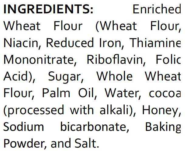 Bakerdale crumbs corn-syrup-free close-up on ingredients