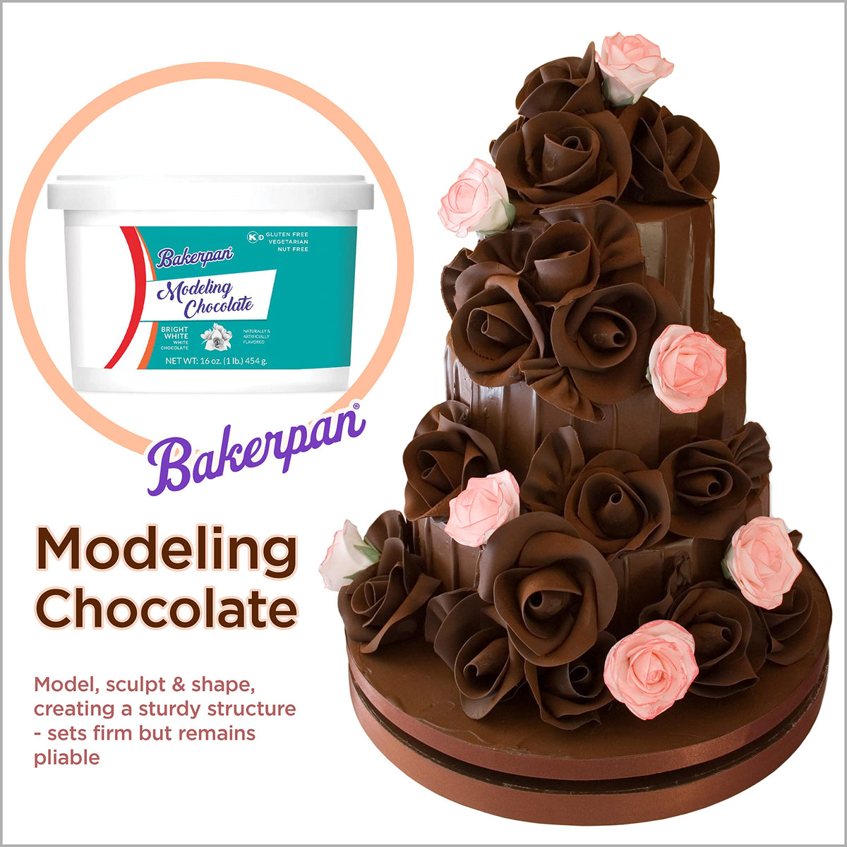 Bakerpan cake topper creation studio illustrating extended workability