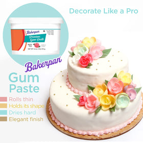 Bakerpan gum paste leaf vein detail for precise veining and shape