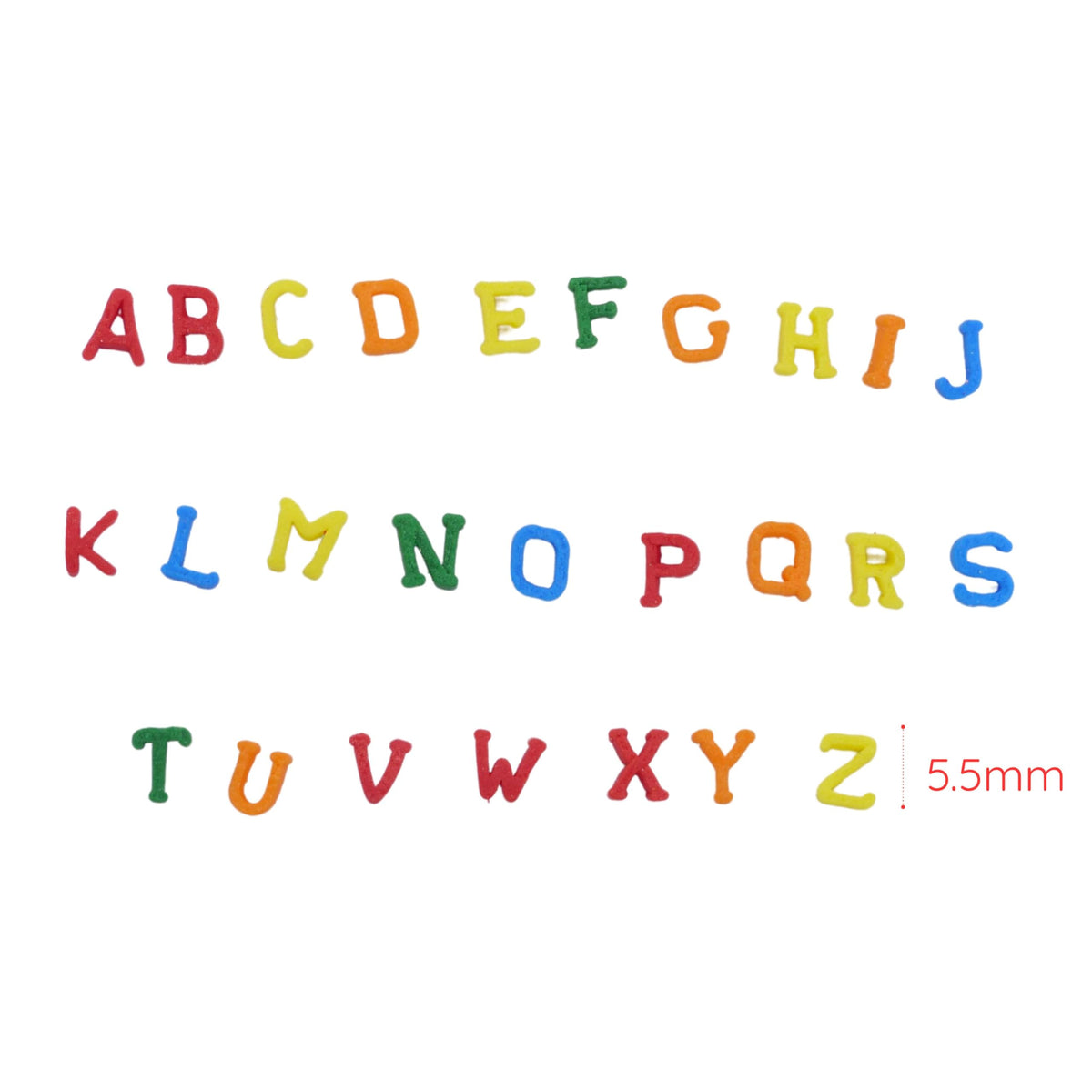 Bakerpan Quins Alphabet Sprinkles decorate cookies with fun alphabet confetti