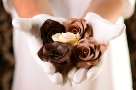 Bakerpan rose petals and floral detail for cake decorating