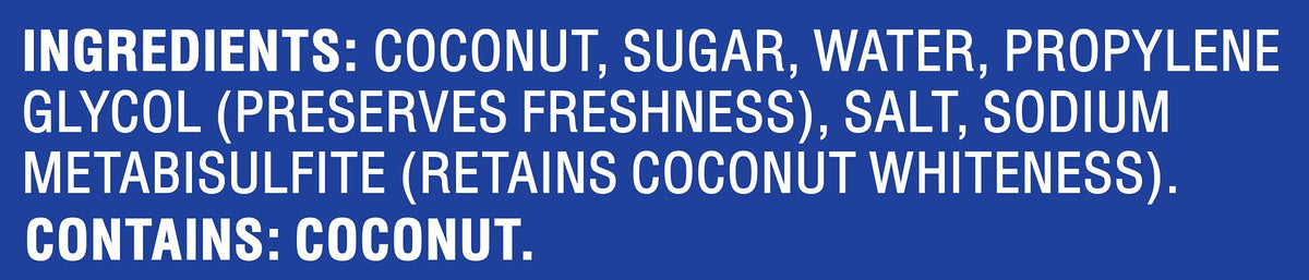 Baker's Angel Flake Sweetened Coconut dessert topping adds tropical flair.