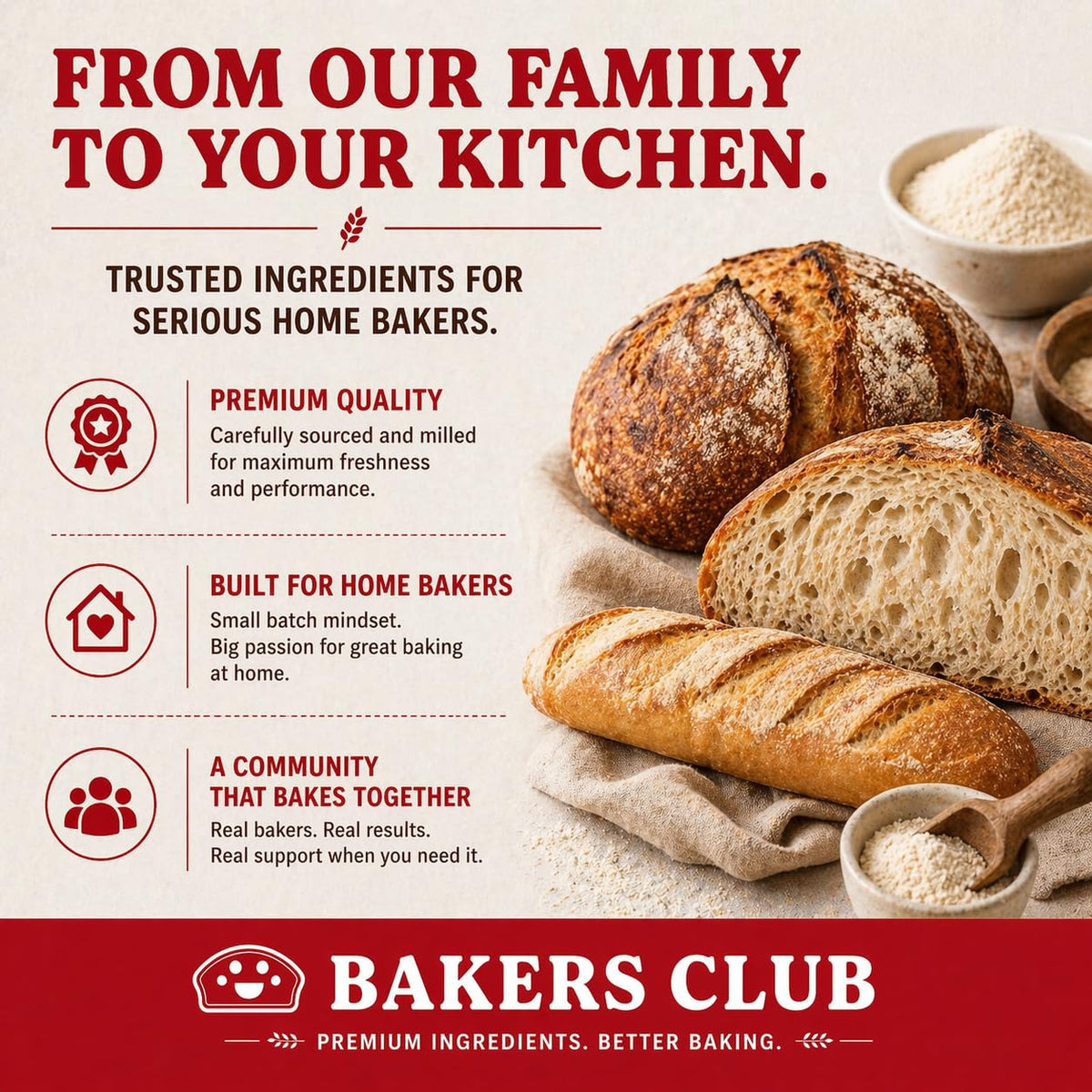 Bagels and muffins improved rise with Bakers Club conditioner.