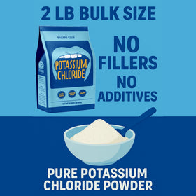 BAKERS CLUB Potassium chloride powder dissolves easily in liquids.