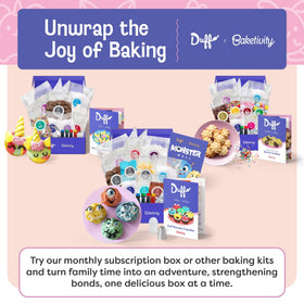 Baketivity Duff Goldman Monster Cupcakes Kit family baking time with shared giggles and learning.