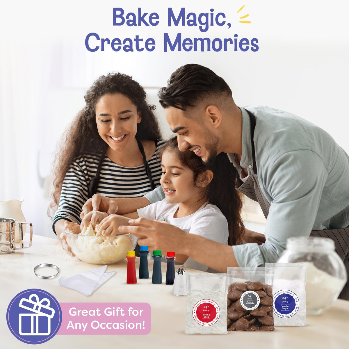Baketivity Duff Goldman unicorn cookies kit unicorn cookie canvas for colorful art.