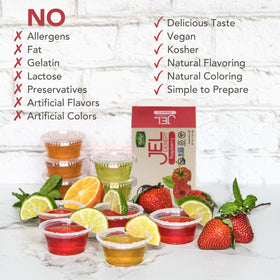Bakol Jel Dessert strawberry serving with vibrant color, ideal kids’ treat.