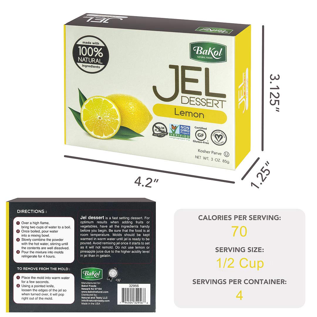 Bakol Jel Dessert unflavored cup presenting versatile base for recipes.