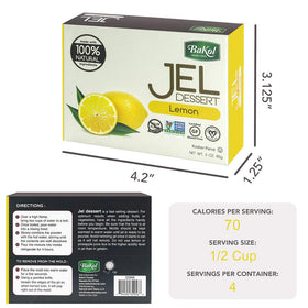 Bakol Jel Dessert unflavored cup presenting versatile base for recipes.
