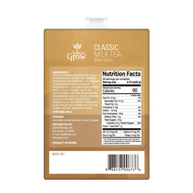 Balance Grow Classic Milk Tea pour reveals bergamot aroma suitable for hot or cold drinks.