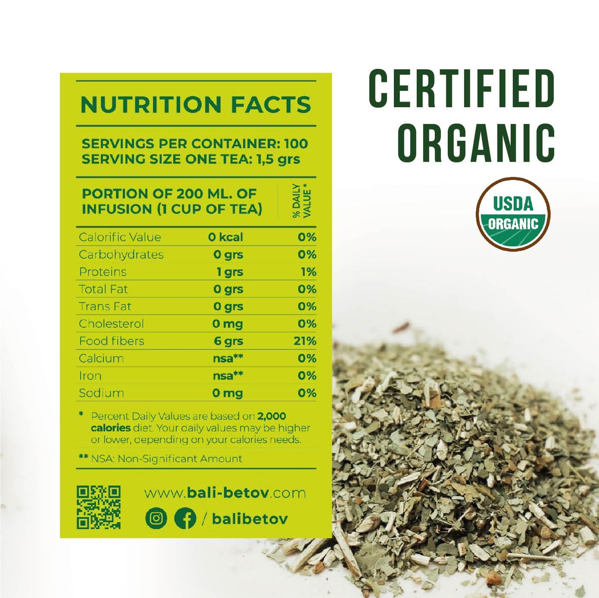 BALIBETOV hot yerba mate brew in cup delivering steady energy