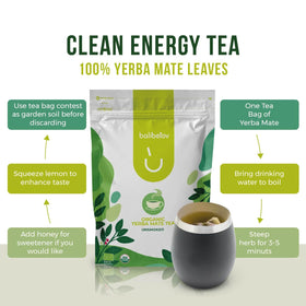 BALIBETOV iced yerba mate in glass for a refreshing pick-me-up