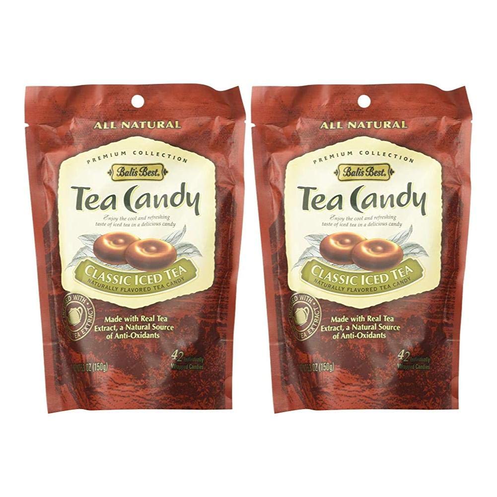 Bali's Best Classic Iced Tea Candy front-view highlights fresh packaging for a refreshing treat.