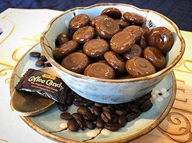 Bali's Best Coffee Candy piece closeup highlighting creamy center and bold aroma