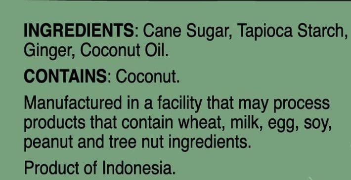 Bali's Best Ginger Chews, halal-certified for halal diets