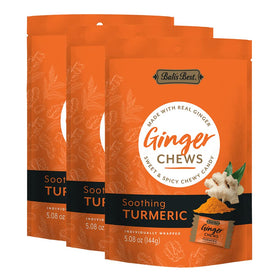 Bali's Best Ginger Chews packaging showing brand and bold flavor for on-the-go snacking