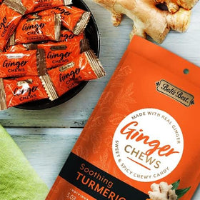 Three-pack display of Bali's Best Ginger Chews for convenient selection