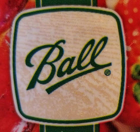 Closeup of glossy Ball RealFruit Classic jars