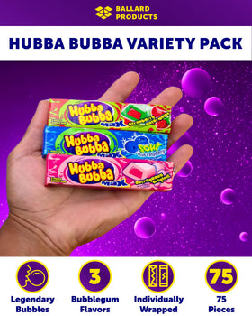 Hubba Bubba liquid center detail highlights bursting center for a playful chew.