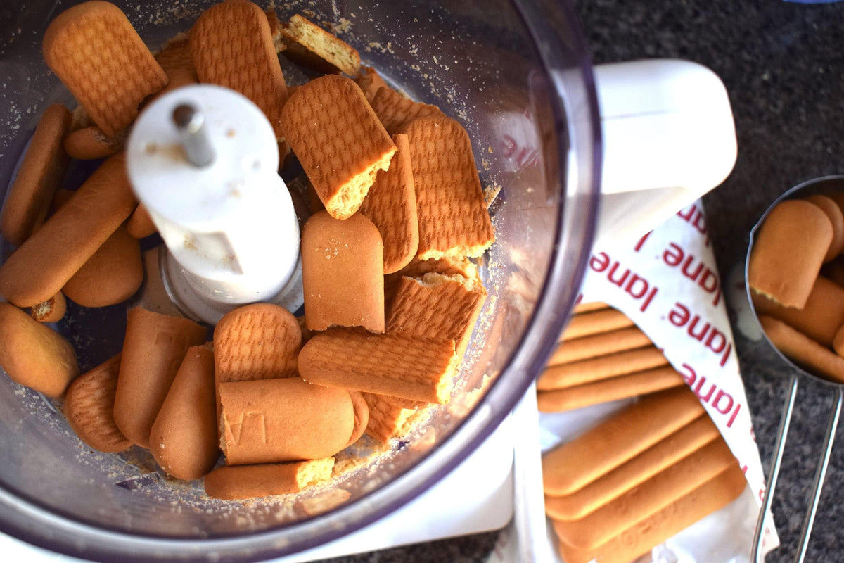 Bambi Plazma Lane biscuits served with milk for a warm, satisfying tea-time break.