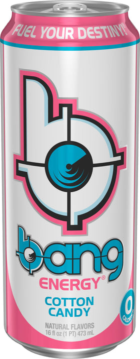 Bang Energy Cotton Candy in a workout setting for sustained focus during training.