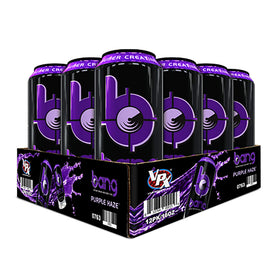 Bang Purple Haze can front, sugar-free energy for workouts