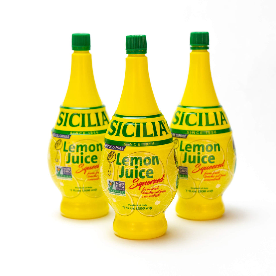 BANRIN Sicilia Lemon Juice bottle front for authentic Sicilian flavor in baking, salads, and dressings.