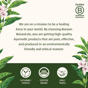 Serving a warm kitchari bowl with Banyan Botanicals.