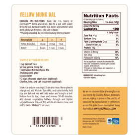 Banyan Botanicals Yellow Mung Dal beans in a bowl highlighting gut-friendly protein
