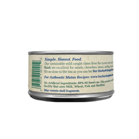 Bar Harbor chopped surf clams enhance chowder with natural sweetness.