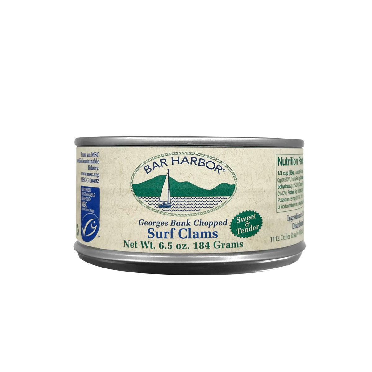 Bar Harbor clams for stuffing and seafood pastas deliver delicate tenderness.