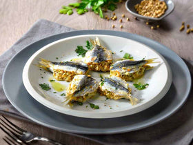 Bar Harbor sardines served in salad bowl for healthy lunch option.