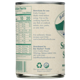 Bar Harbor BPA-NI tin emphasizes quality packaging and safety.