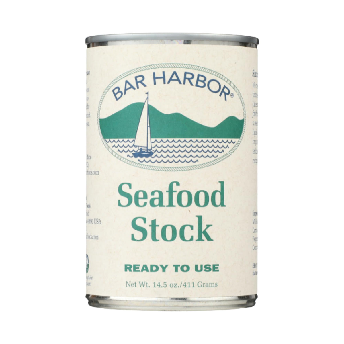 Bar Harbor stock close-up highlights ingredients for a rich base.