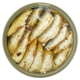 Bar Harbor pack of 12 sardines—convenient pantry supply for meals.