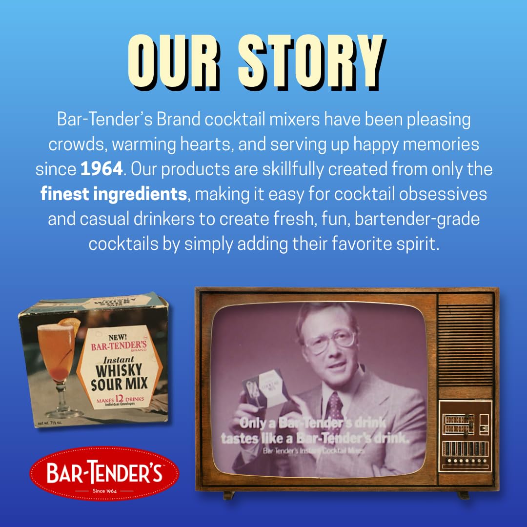 BAR-TENDER'S BRAND whiskey sour mix aroma and citrus balance captured in close-up.