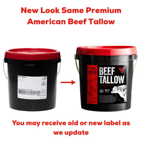 Bar-W Beef Tallow in frying pan delivering crispy fries.