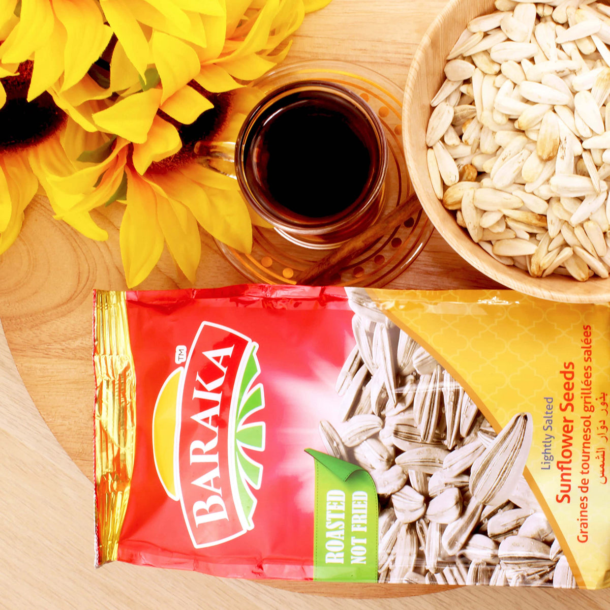 BARAKA packaging with shells, a convenient lunchbox snack option.