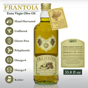 Barbera Frantoi EVOO bottle pour capture smooth flow for dressings