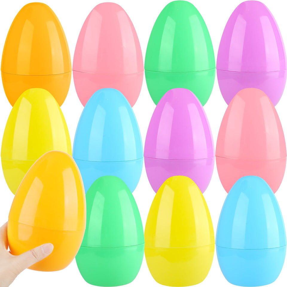 Barblog fillable Easter eggs in clear plastic, easy candy filling and display.