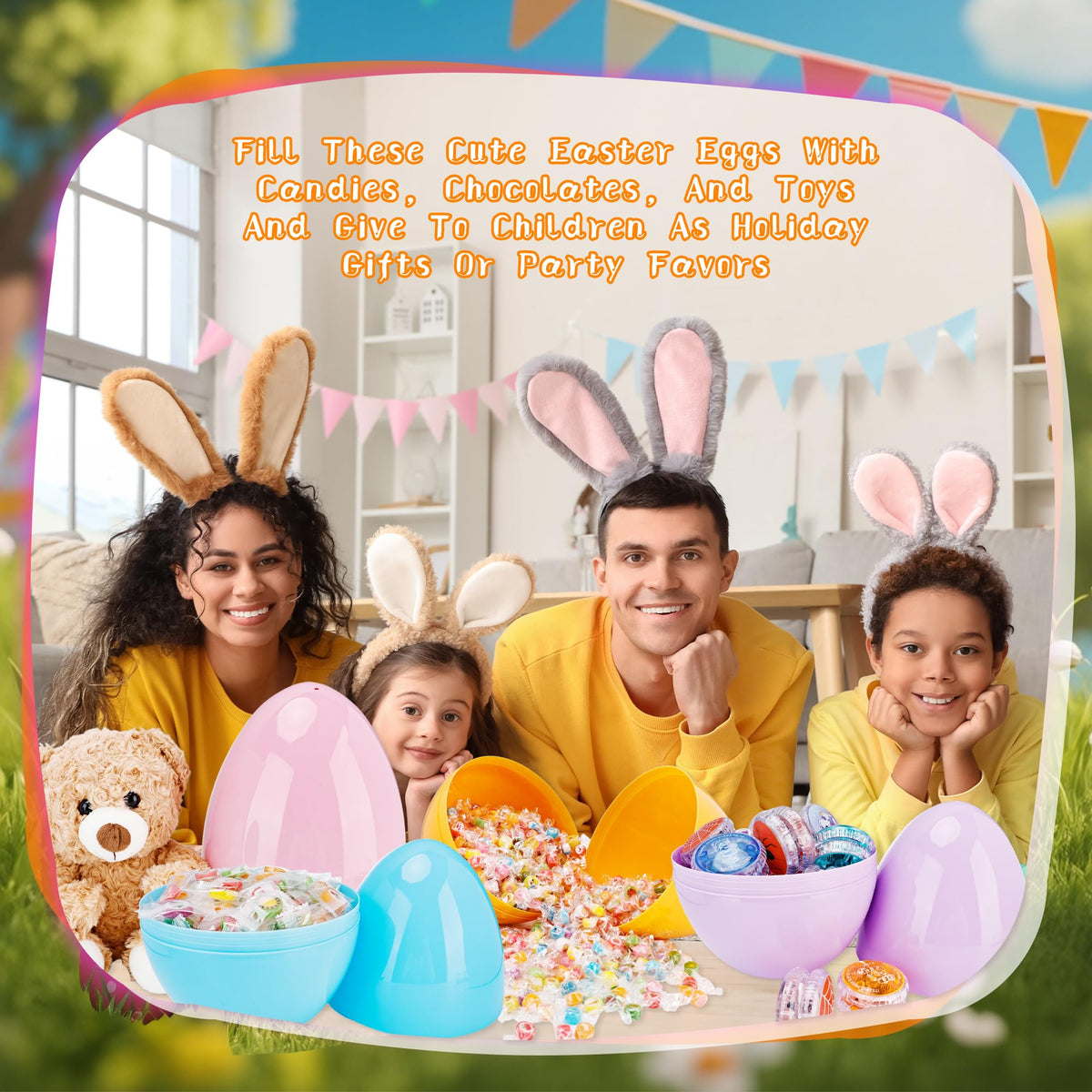 Barblog fillable Easter egg with twist-open design for easy filling