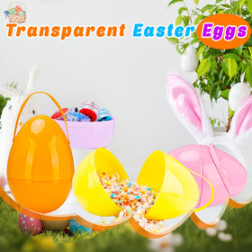 Barblog 10 inch durable plastic Easter egg with smooth edges.