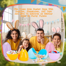 Barblog giant Easter egg display, ideal for parties and classroom activities.