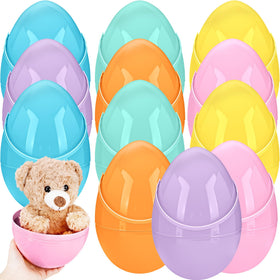 Barblog giant macaron Easter egg 10 inch in pastel colors, ideal for festive décor.