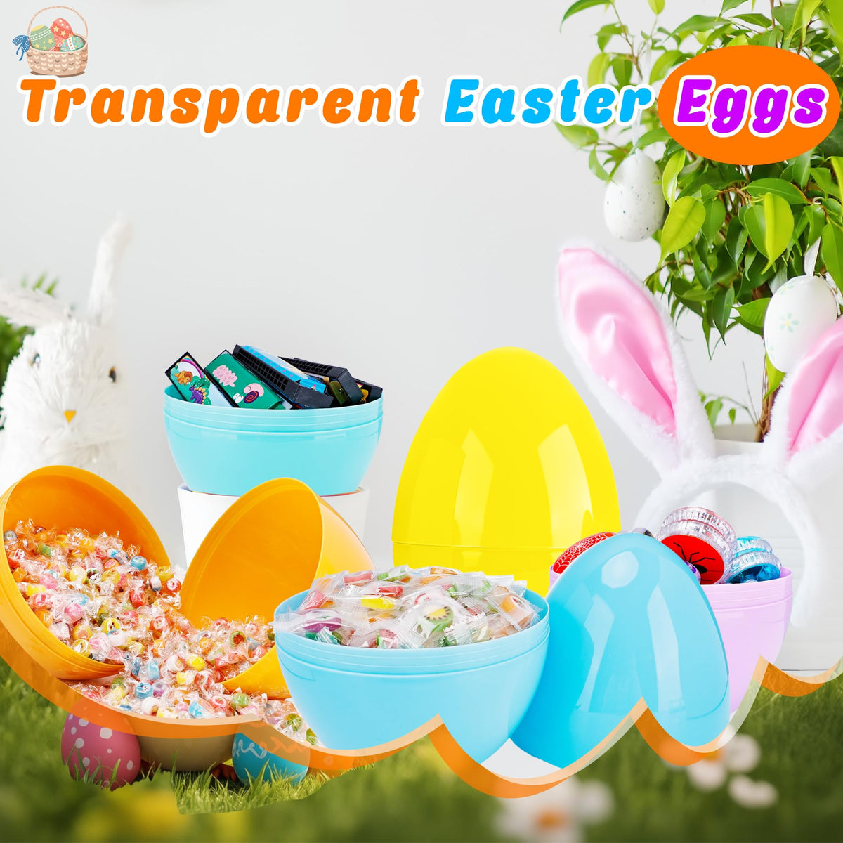 Barblog pastel color Easter egg set of six, perfect for festive fillers