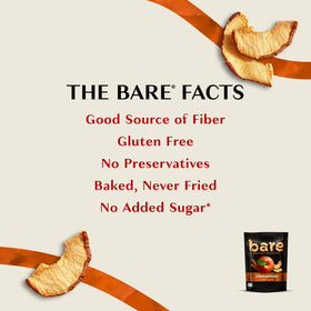 Bare Apples Cinnamon Chips reseal bag, keeps crunch fresh.