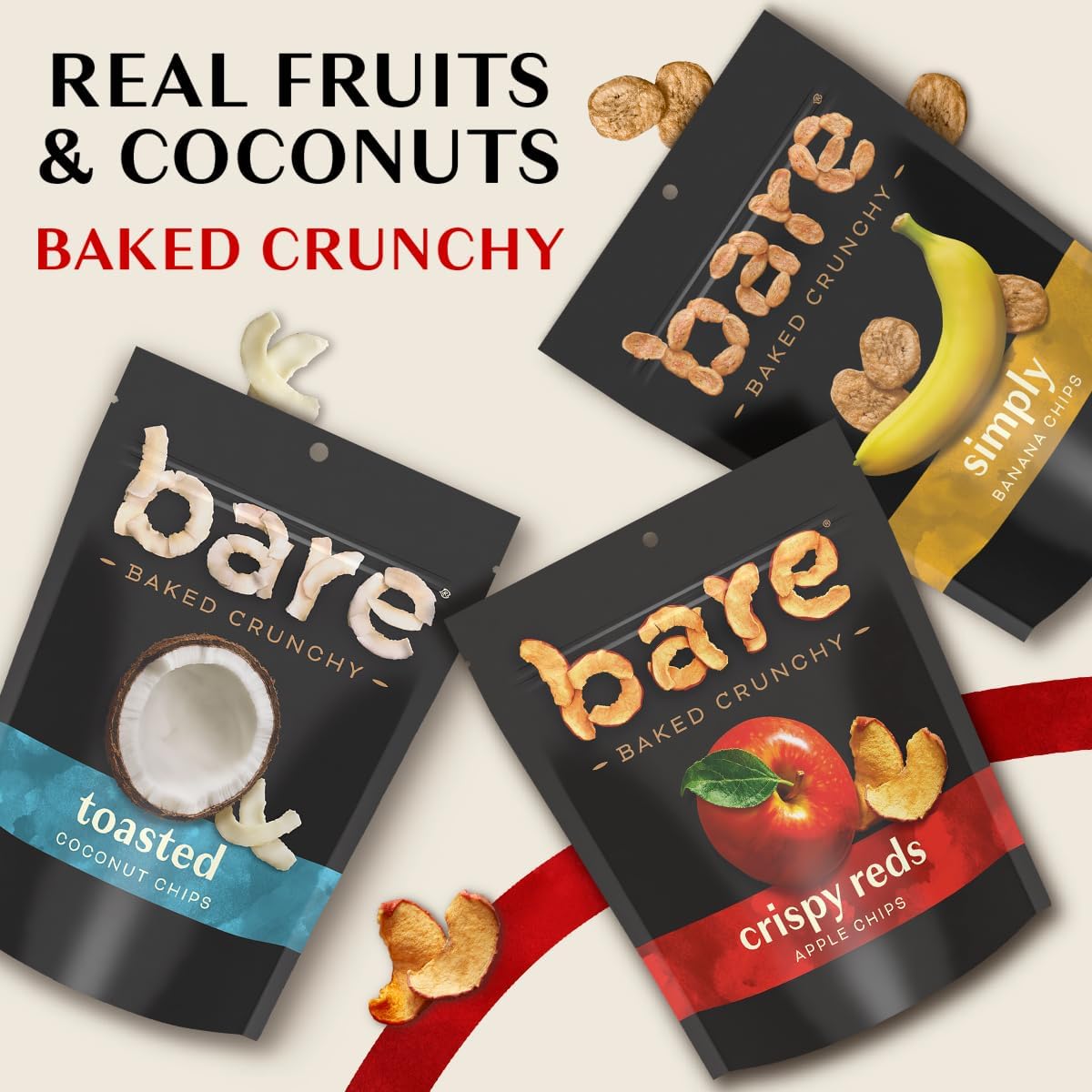 Bare Baked Crunchy Toasted Coconut ingredients highlight simple, real components for mindful snacking